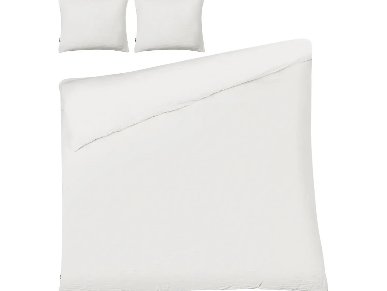 Sale Beliani Set Copripiumino SUMNER Mussola di cotone sporco Bianco