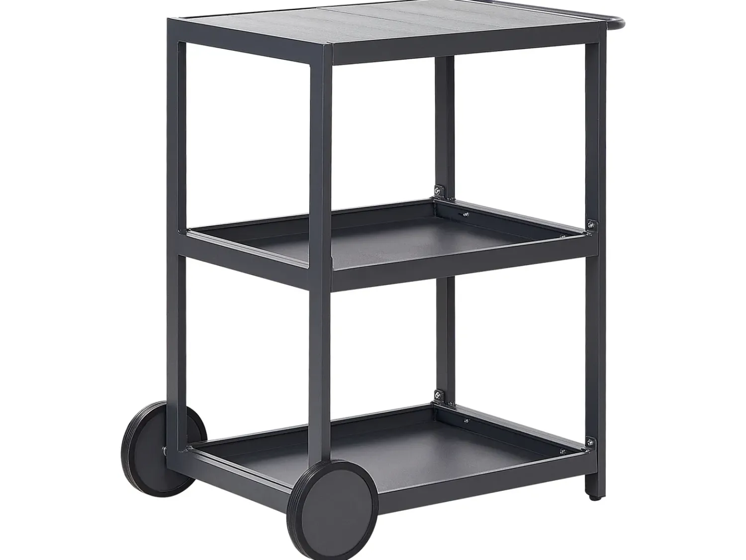 Clearance Beliani Set cucina da esterno con lavello ORTISEI Metallo grafite Grigio