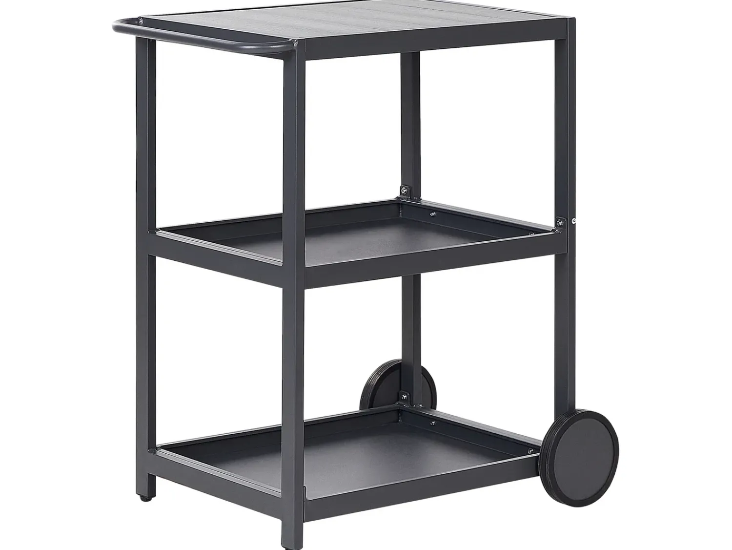 Clearance Beliani Set cucina da esterno con lavello ORTISEI Metallo grafite Grigio