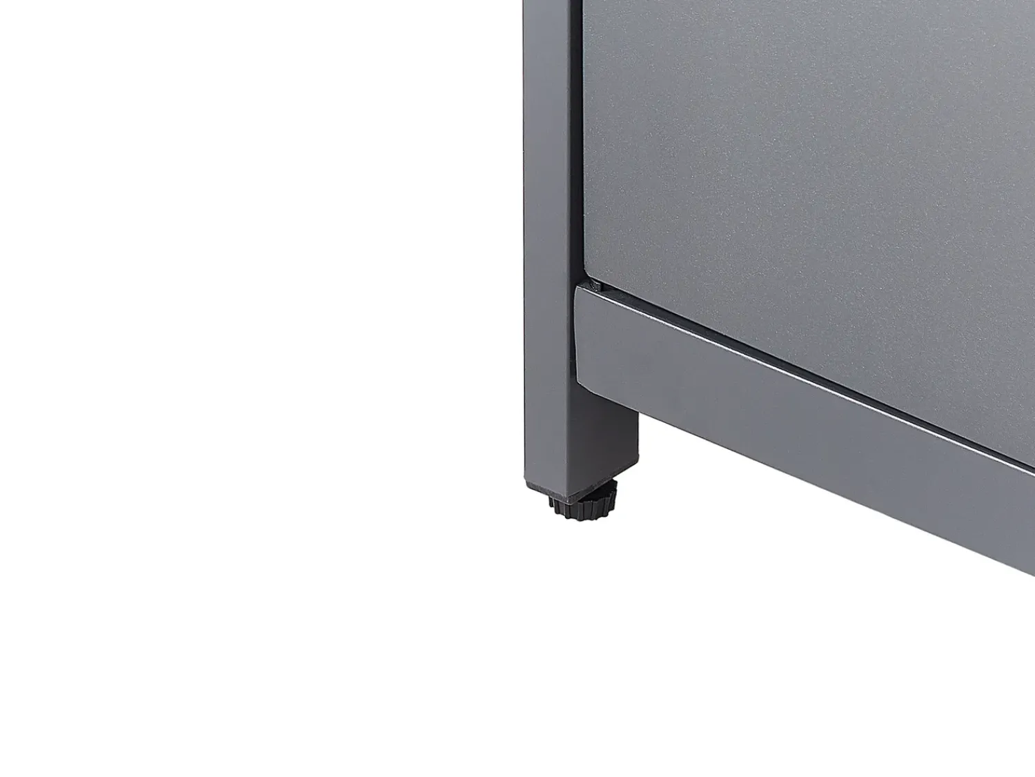 Clearance Beliani Set cucina da esterno con lavello ORTISEI Metallo grafite Grigio