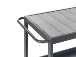 Clearance Beliani Set cucina da esterno con lavello ORTISEI Metallo grafite Grigio