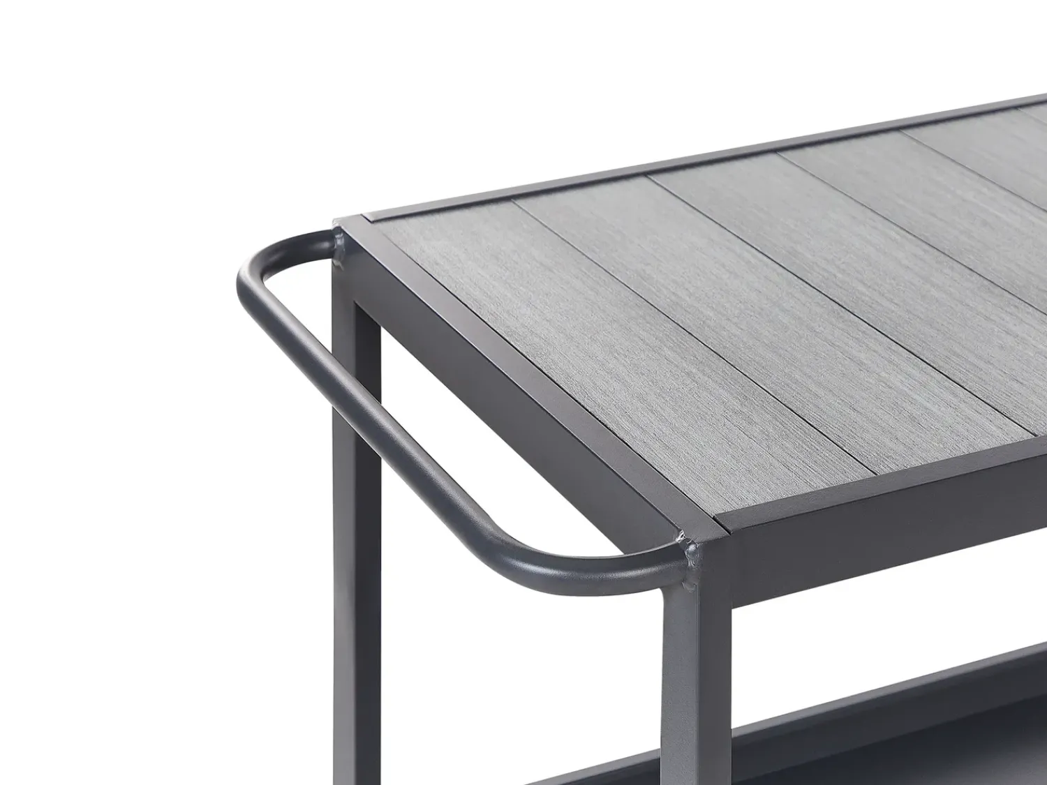 Clearance Beliani Set cucina da esterno con lavello ORTISEI Metallo grafite Grigio