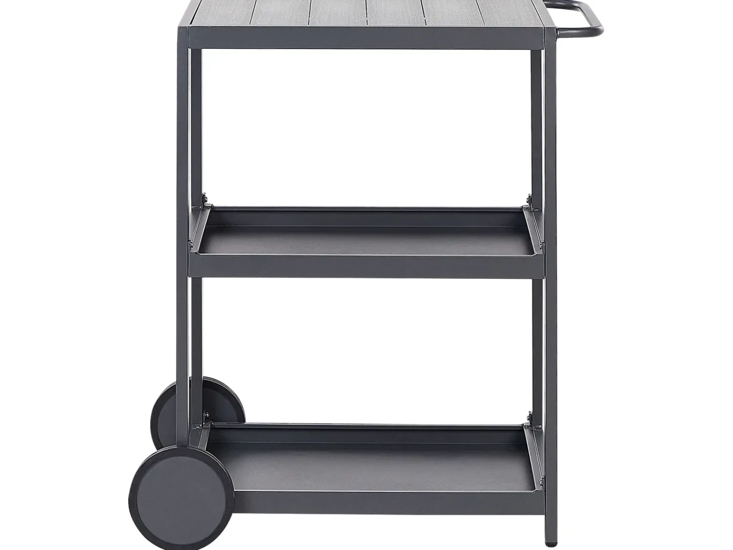 Clearance Beliani Set cucina da esterno con lavello ORTISEI Metallo grafite Grigio
