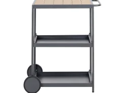 Beliani Set cucina da esterno con lavello ORTISEI Metallo Marrone chiaro Grigio Marrone