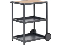 Beliani Set cucina da esterno con lavello ORTISEI Metallo Marrone chiaro Grigio Marrone