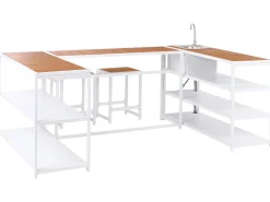 Online Beliani AVETRANA Metallo Marrone/Bianco Bianco Marrone