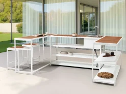 Online Beliani AVETRANA Metallo Marrone/Bianco Bianco Marrone