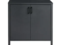 Beliani Set cucina da esterno con lavello ROCHA Metallo grafite Grigio