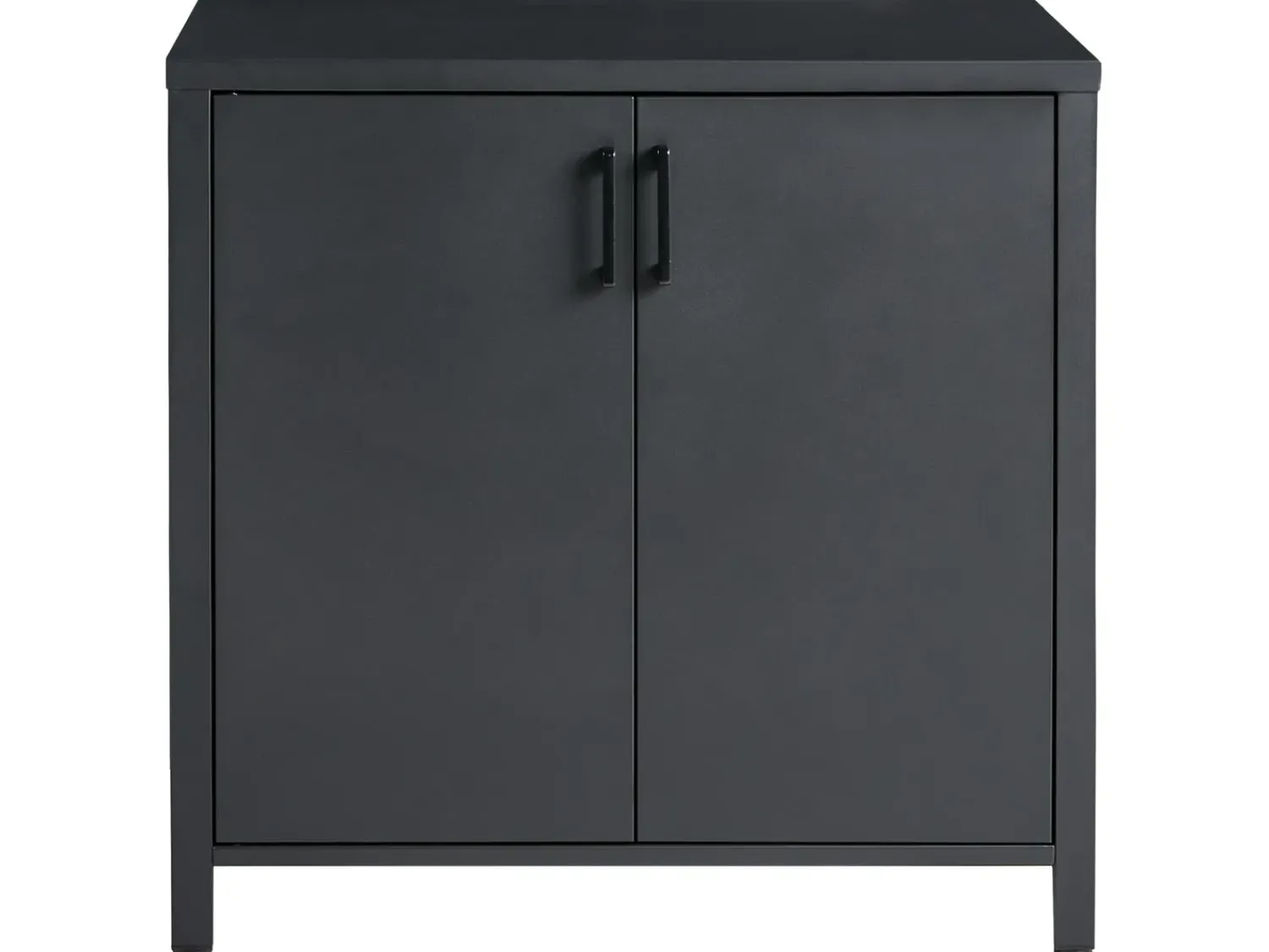 Beliani Set cucina da esterno con lavello ROCHA Metallo grafite Grigio