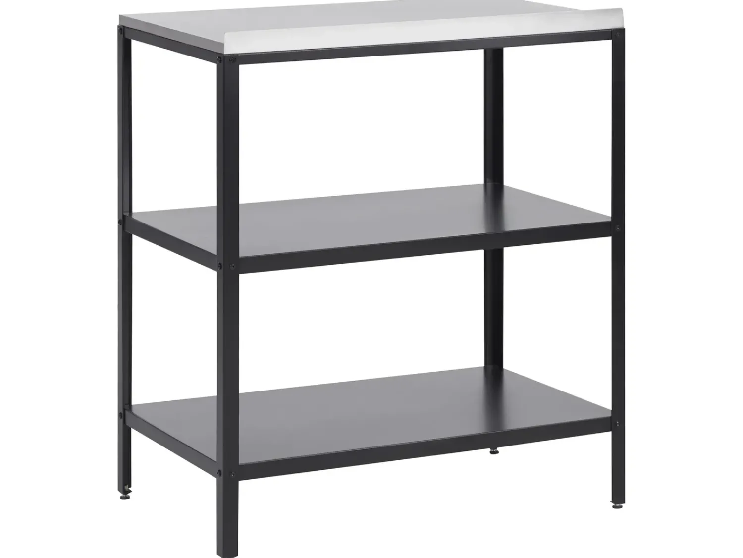 Discount Beliani Set cucina da esterno 2 elementi con lavello VILAMA Metallo Nero Argento Nero