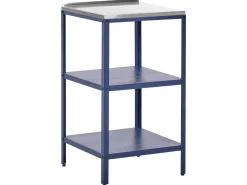 Online Beliani Set cucina da esterno elementi con lavello VILAMA Metallo Blu Blu Argento