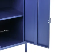Discount Beliani Set cucina da esterno elementi con lavello VILAMA Metallo Blu Blu Argento