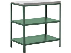 Clearance Beliani Set cucina da esterno 2 elementi con lavello VILAMA Metallo Verde Verde Argento