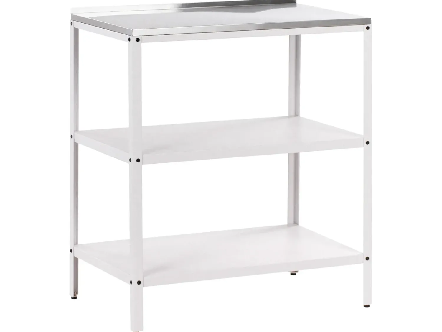 Sale Beliani Set cucina da esterno 4 elementi con lavello VILAMA Metallo Bianco Bianco Argento
