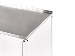 Sale Beliani Set cucina da esterno 4 elementi con lavello VILAMA Metallo Bianco Bianco Argento