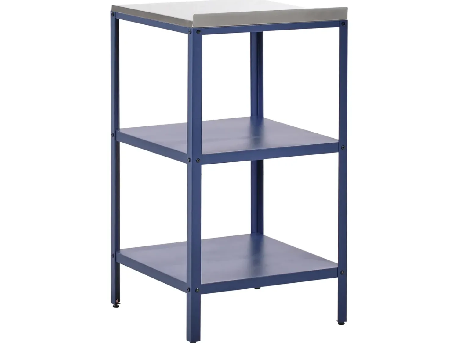 Best Beliani Set cucina da esterno 4 elementi con lavello VILAMA Metallo Blu Blu Argento