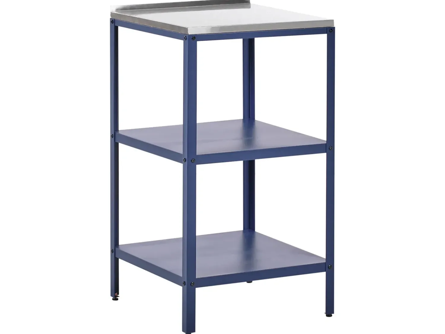Best Beliani Set cucina da esterno 4 elementi con lavello VILAMA Metallo Blu Blu Argento