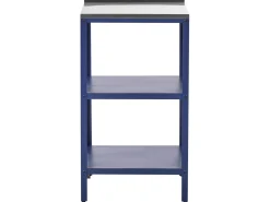 Best Beliani Set cucina da esterno 4 elementi con lavello VILAMA Metallo Blu Blu Argento