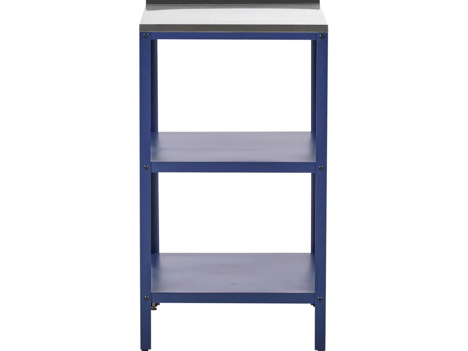 Best Beliani Set cucina da esterno 4 elementi con lavello VILAMA Metallo Blu Blu Argento