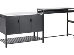 Clearance Beliani MAENZA Metallo Nero Argento Nero