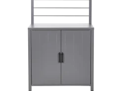 Discount Beliani Set cucina da esterno 4 elementi con lavello VIGGIANO Metallo Grigio