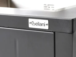 Discount Beliani Set cucina da esterno 4 elementi con lavello VIGGIANO Metallo Grigio