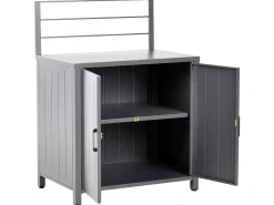 Discount Beliani Set cucina da esterno 4 elementi con lavello VIGGIANO Metallo Grigio