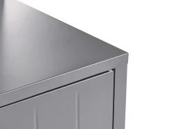 Discount Beliani Set cucina da esterno 4 elementi con lavello VIGGIANO Metallo Grigio