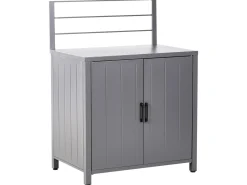 Discount Beliani Set cucina da esterno 4 elementi con lavello VIGGIANO Metallo Grigio