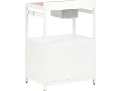 Sale Beliani Set cucina da esterno 3 elementi con lavello ORTISEI Metallo Bianco Bianco Marrone