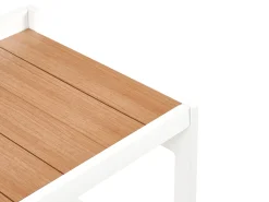 Sale Beliani Set cucina da esterno 3 elementi con lavello ORTISEI Metallo Bianco Bianco Marrone