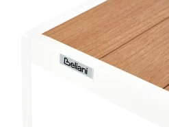 Sale Beliani Set cucina da esterno 3 elementi con lavello ORTISEI Metallo Bianco Bianco Marrone