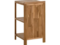Best Beliani VENOSA Legno d'acacia Marrone/Nero Marrone Argento Nero