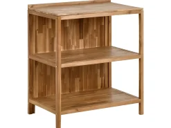 Best Beliani VENOSA Legno d'acacia Marrone/Nero Marrone Argento Nero