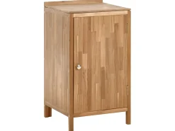 Hot Beliani VENOSA Legno d'acacia Marrone/Nero Marrone Argento Nero