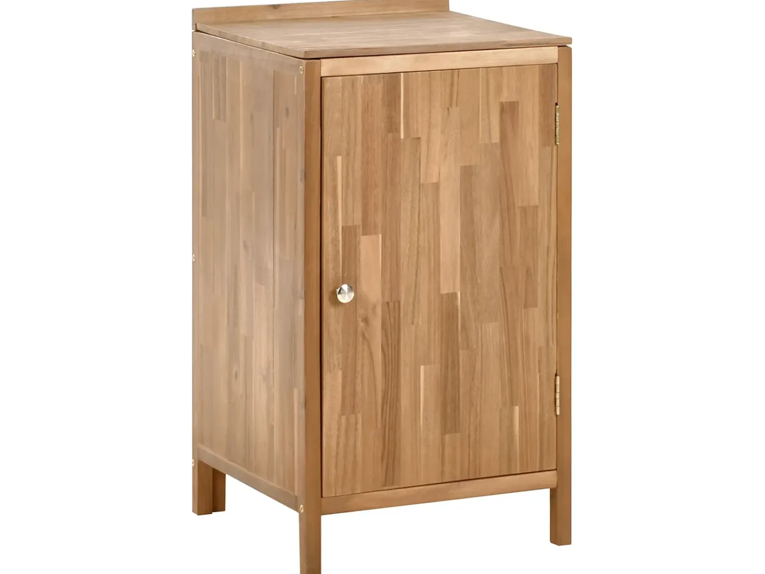 Hot Beliani VENOSA Legno d'acacia Marrone/Nero Marrone Argento Nero