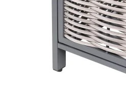 Best Beliani Set cucina da esterno 4 elementi con lavello MIRADOR Rattan sintetico (PE) Grigio Beige Grigio