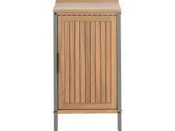 Hot Beliani Set cucina da esterno elementi con lavello IVREA Legno di acacia certificato Marrone/Argento Marrone Argento Grigio