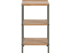 Hot Beliani Set cucina da esterno 3 elementi con lavello IVREA Legno di acacia certificato Marrone/Nero Marrone Grigio Nero