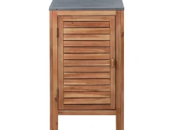 New Beliani BRUCOLI Legno d'acacia Marrone/Argento Marrone Argento Grigio