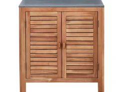 New Beliani BRUCOLI Legno d'acacia Marrone/Argento Marrone Argento Grigio