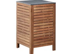 Hot Beliani BRUCOLI Legno d'acacia Marrone/Nero Marrone Argento Grigio Nero