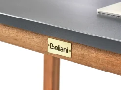 Clearance Beliani BRUCOLI Legno d'acacia Marrone/Nero Marrone Argento Grigio Nero
