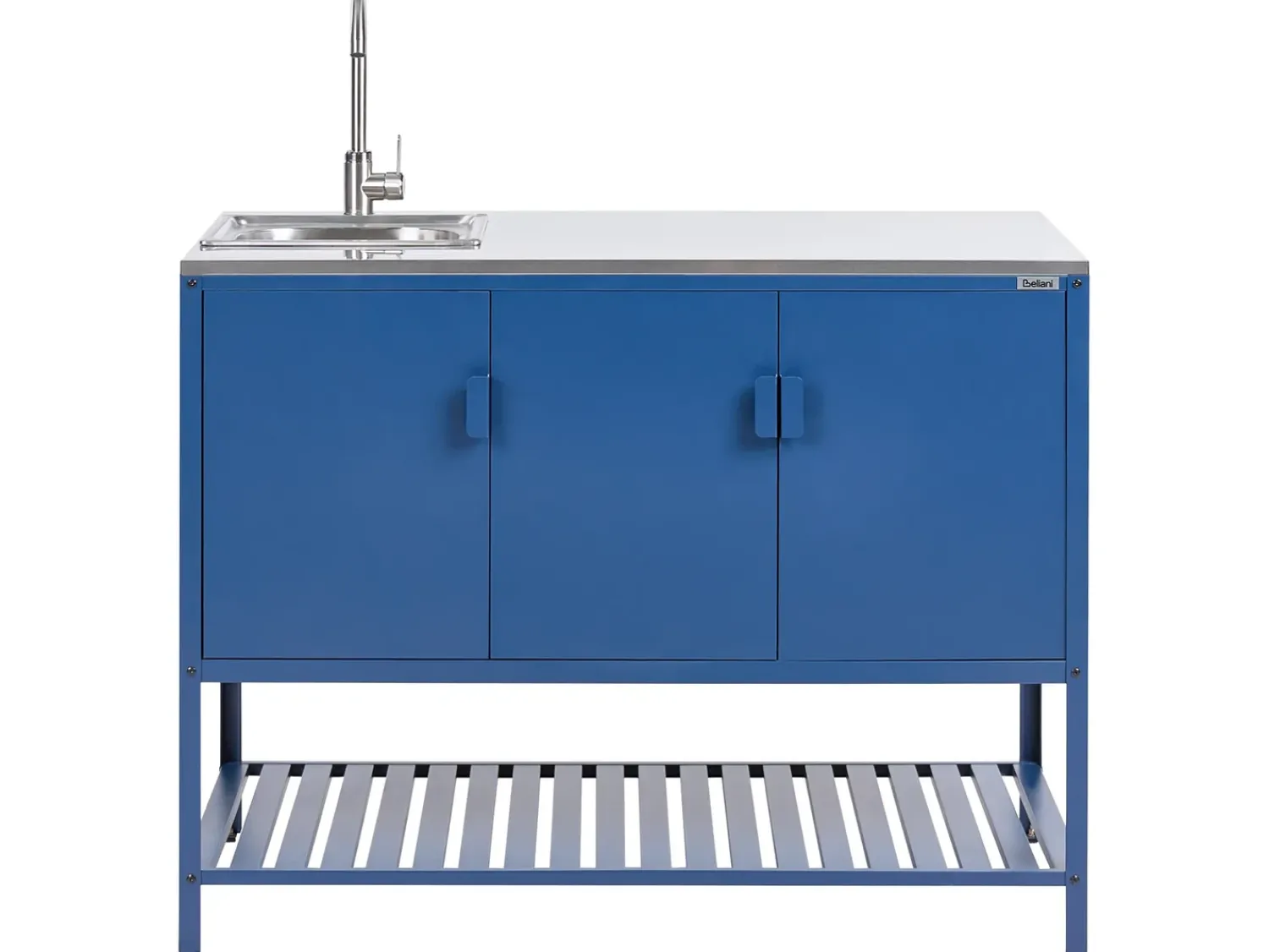 Beliani MAENZA Metallo Blu Blu Argento