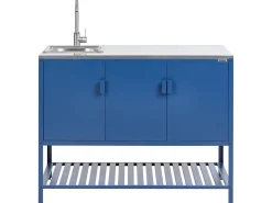 Clearance Beliani MAENZA Metallo Blu Blu Argento