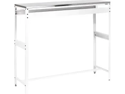 Clearance Beliani MAENZA Metallo Bianco Bianco Nero