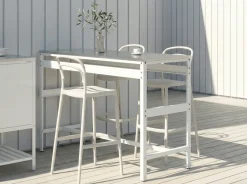Clearance Beliani MAENZA Metallo Bianco Bianco Nero