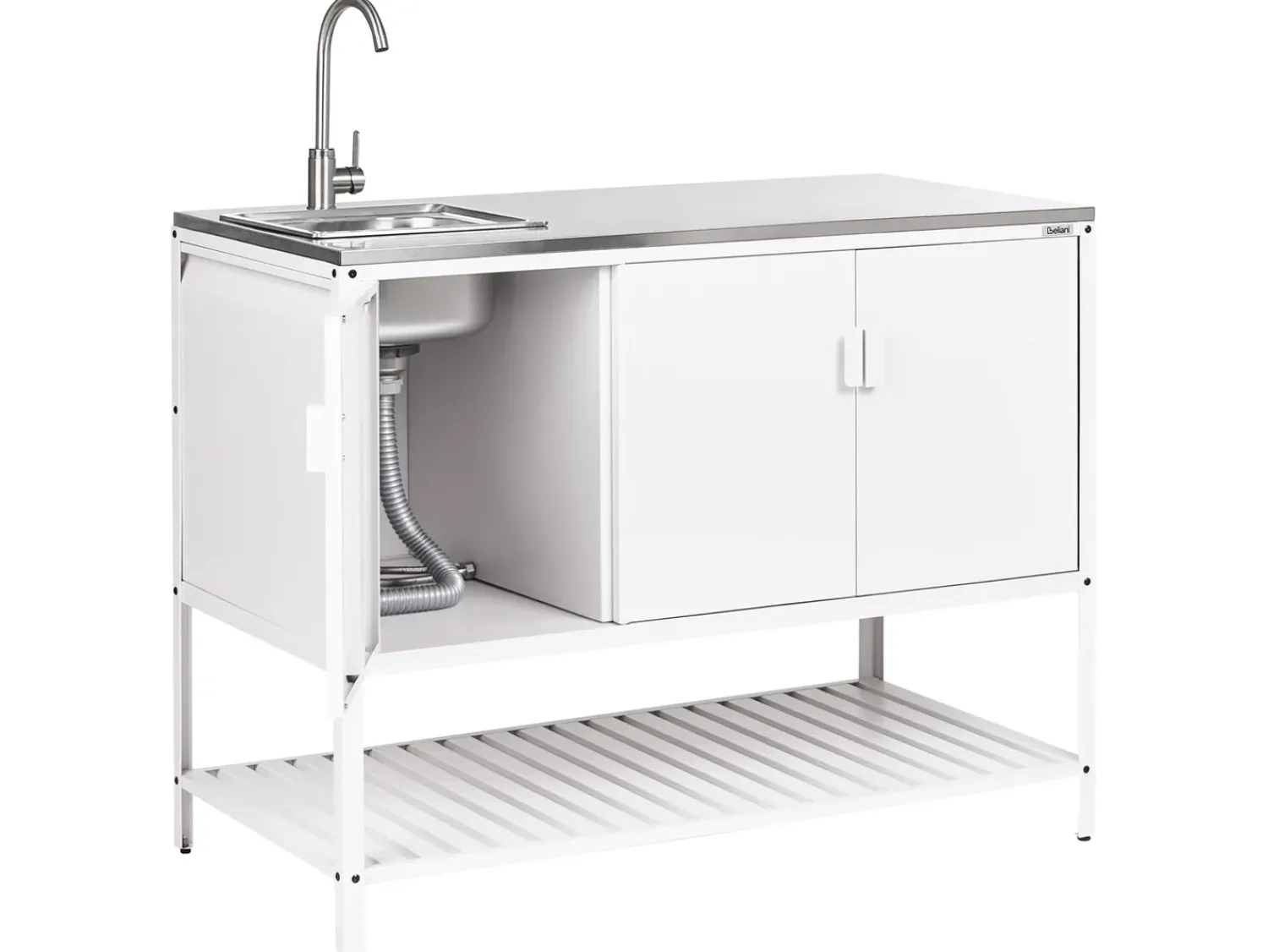 Best Beliani MAENZA Metallo Bianco Bianco Nero