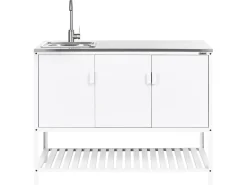 Best Beliani MAENZA Metallo Bianco Bianco Nero