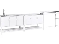 Best Beliani MAENZA Metallo Bianco Bianco Nero